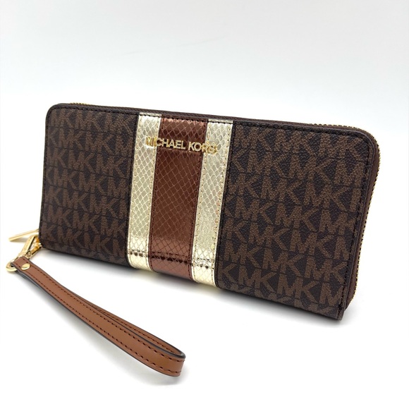 Michael Ko Large Continental Wallet Wristlet - Picture 3 of 7